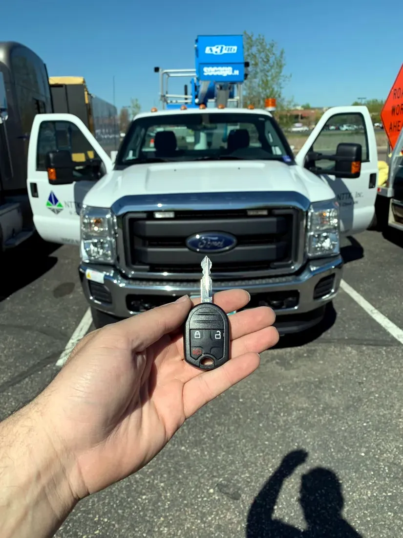 New key for a Ford work truck